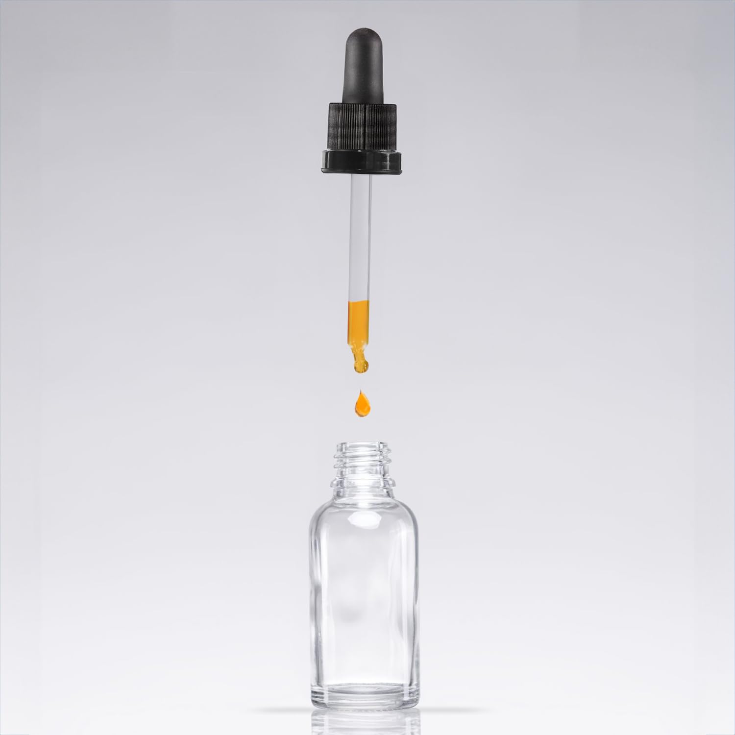 Oputec 143 x 30ml Pipettenflasche aus Klarglas mit Glaspipette: Großpackung Apotheker-Flaschen für Aromatherapie, ätherische Öle, Kosmetik, Tropfflasche für pharmazeutische Anwendungen und Labor