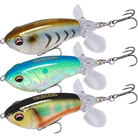 TRUSCEND Angelköder Kunstköder Fische Topwater Köder Angeln Set Hecht Zander Forellen Köder Swimbait Wobbler Langsam Sinkend Süßwasser Salzwasser Angelset Angeln Geschenk Cover