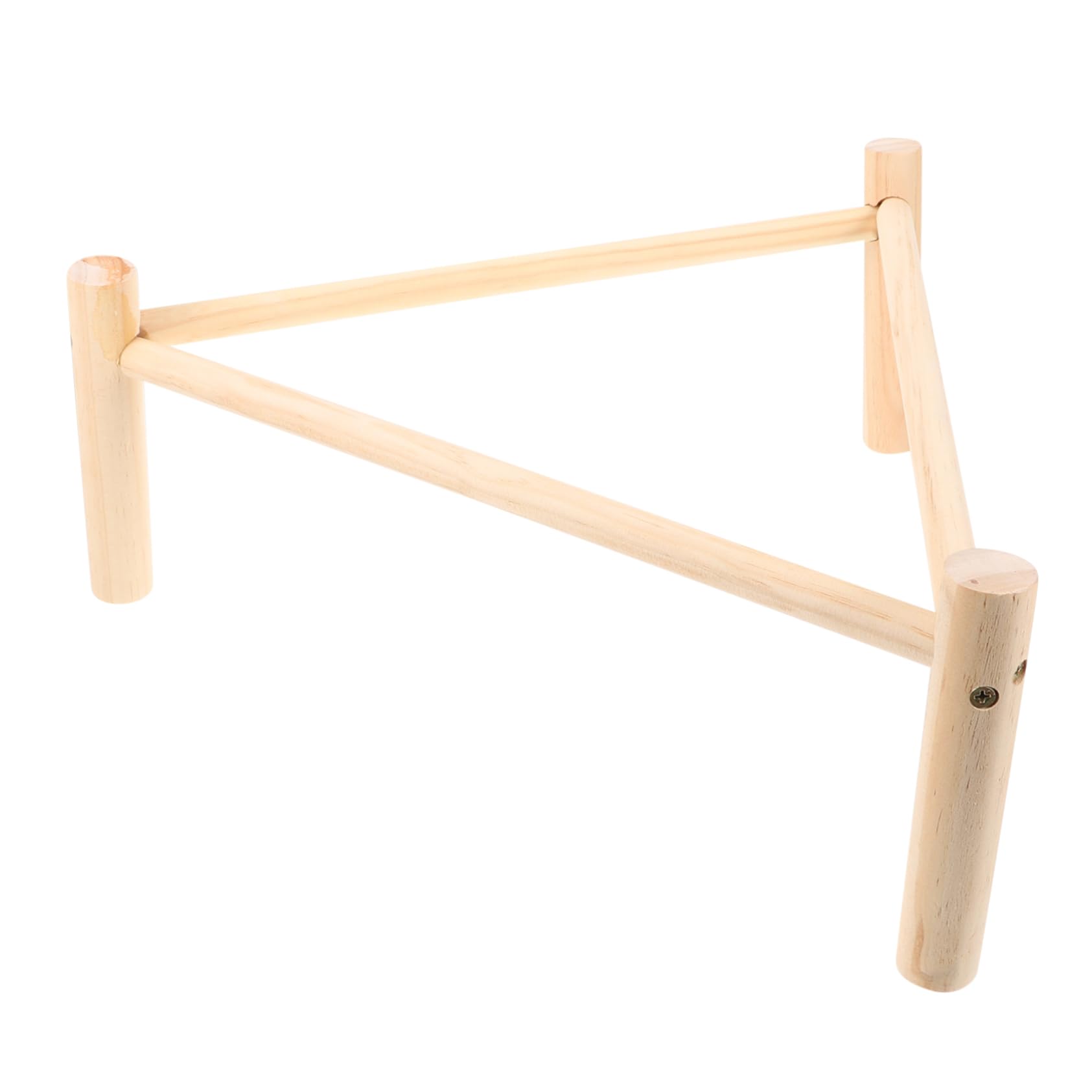 BESTonZON 3 Piezas Soporte Triangular de Madera para Gallinas y Aves Percha Natural para Gallinero Juguete para Accesorio Seguro y Resistente para Ejercicio de Aves