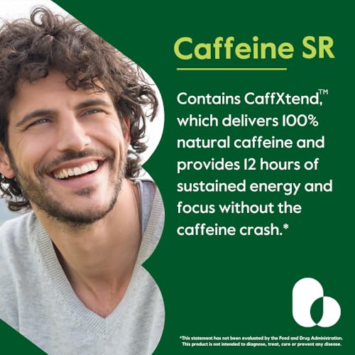 BESTVITE Caffeine 100mg SR (120 Vegetarian Capsules) - Sustained Release Caffeine Pills - Vegan - Non GMO - Gluten Free - Natural Caffeine Pills - Image 3