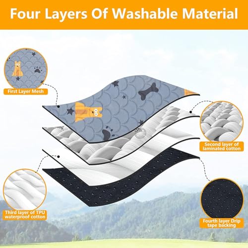 Alèses de lit lavables pour adultes tapis imperméable réutilisable - 7