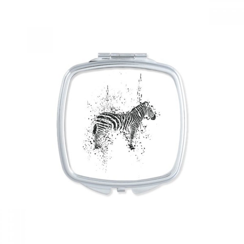 Miroir de poche de maquillage compact aquarelle renne de Noël