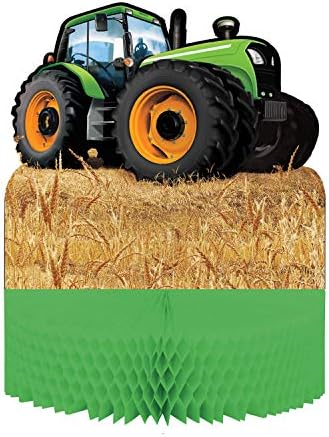 Creative Converting Tractor Time Honeycomb Table Centerpiece