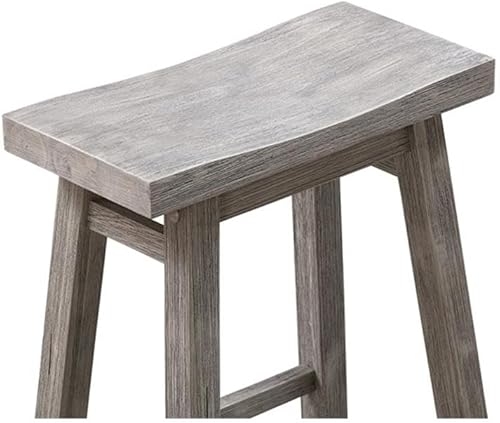 Miniatura 64 de Boraam Sonoma Taburetes de bar de cocina sin espalda, cepillo de alambre gris tormenta, juego de 2 Cepillo de alambre gris tormenta,Cepillo de