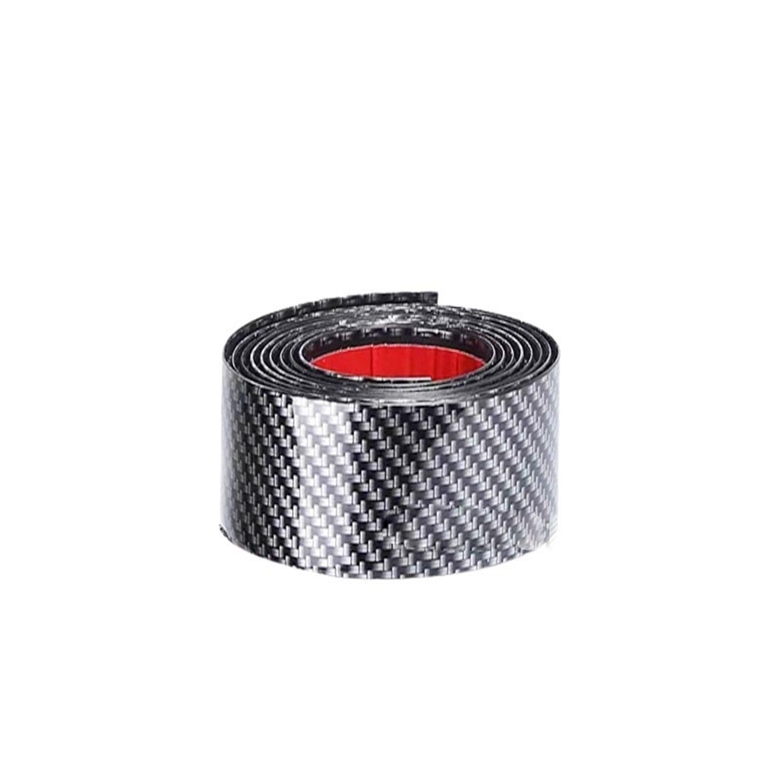 Pegatinas de Goma Fibra Carbono para Coche, película Protectora para Puerta, para Bordes, antiarañazos, protección umbral(7cm X 1M)