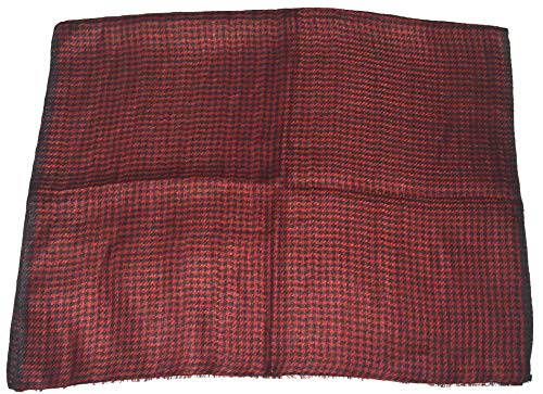 100% Pure Flax Linen Scarf, Two Tone Hounds-tooth Weave, All season Linen Scarf.3