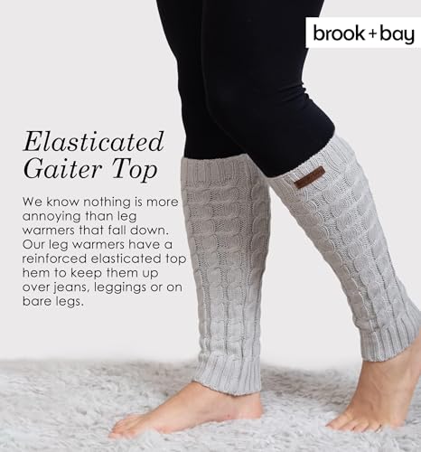 Cable Knit Ankle Warmers - Winter Boot Cuffs for Women - Warm Calf Leg Warmers3