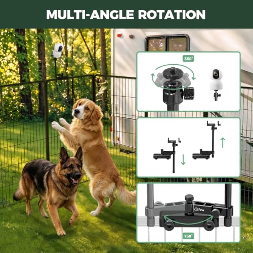 Image of FXW Instant Dog Playpen with Camera Mount, 45 inch H, 16 Panels for RV Camping