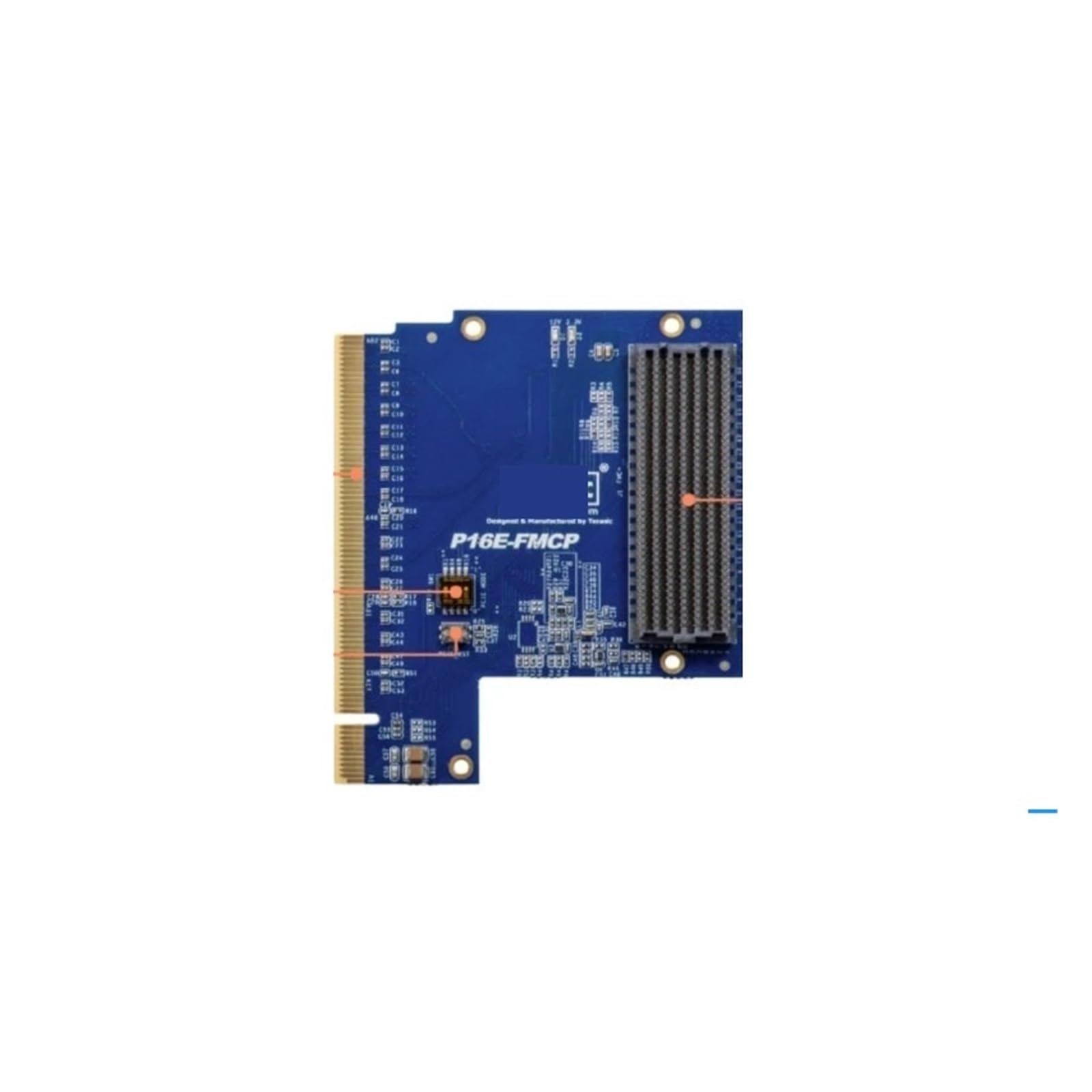 GTGFCSP P16E-FMCP Adapter Card, FMC+ to PCIe Gen4 x16 Interface for FPGA High Speed Expansion