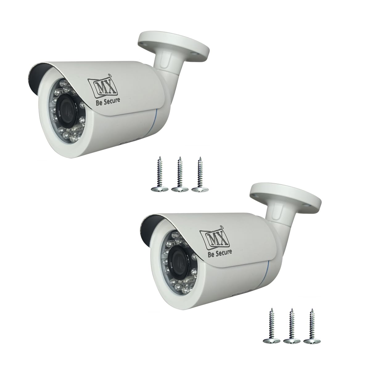 MX Dummy CCTV Camera (Metal Body)| Outdoor Fake Camera Dummy CCTV Bullet Camera (Fake Camera No Audio/No Video) with Battery Operated Red Led Light is Ideal for Home (DM1_2pcs)-image-45