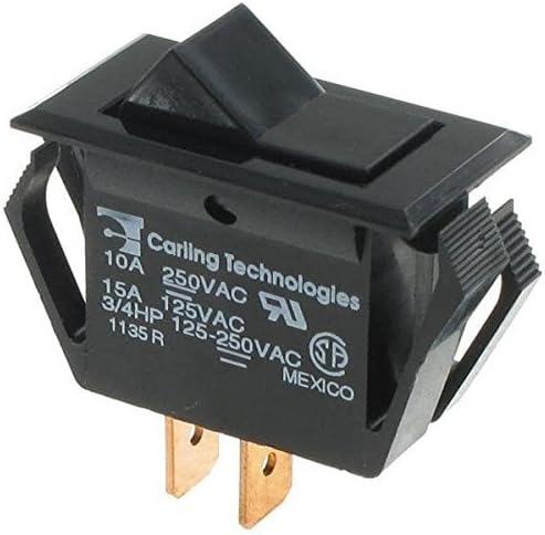 Rocker Switches SPST ON-NONE-OFF BLK (1 piece)