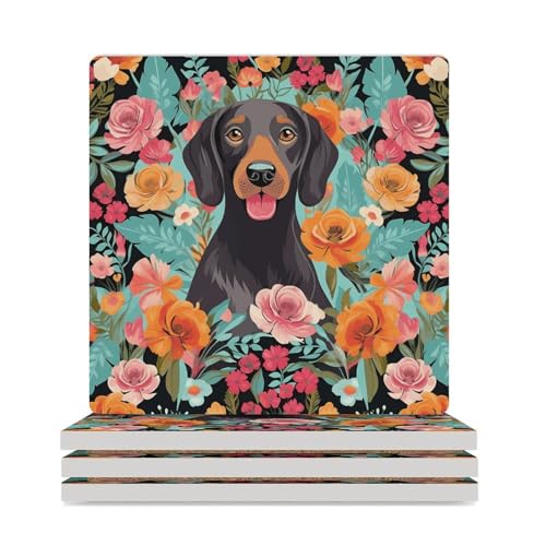 Dessous-de-verre imprimé floral pour table basse et salons chaleureux - 2