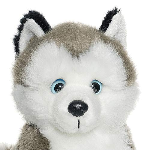 Teddykompaniet Husky Kuscheltier - Plüschtier Hund weiß/grau, 20 cm, sitzend – Husky Stofftier - Kuscheltier Hund Klein… – Bild 3