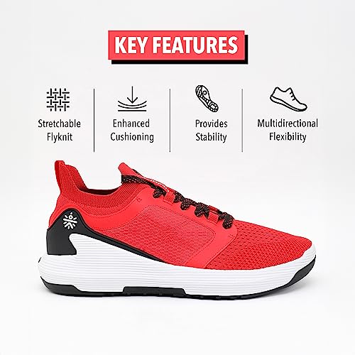 Image of Men's Crosstrain Training Shoes, Mesh Upper, Enhanced Grip, Multi-Directional Flexibility, Pull Tabs, Lace-Up, High Energy Return, Sporty Footwear for Men
