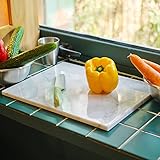 Excellent matériau : 100 % marbre naturel, ajoute une sensation de haut niveau à votre cuisine, vous permettant de profiter d'une expérience de cuisine extraordinaire. Le marbre lui-même a un effet de refroidissement, pratique pour refroidir les aliments rapidement