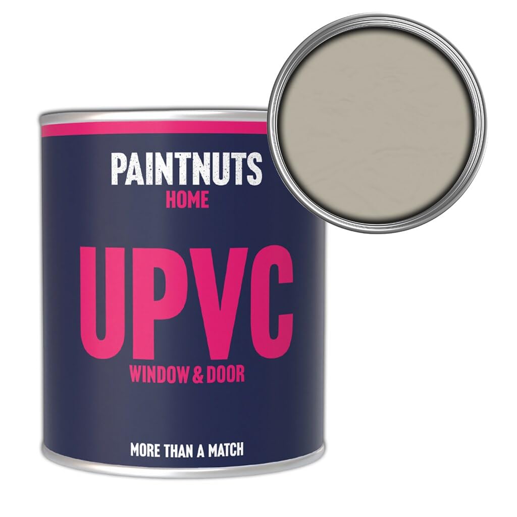 Paintnuts Pebble Grey Upvc Window & Door Paint - Ral-7032 - Gloss 250Ml Tin