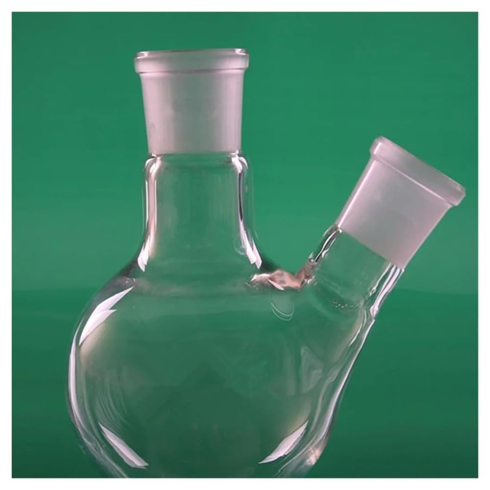 Vetreria da laboratorio Vetreria da laboratorio a 2 colli 24/29 da 250 ml, pallone in vetro a fondo tondo, pallone for bollitura da laboratorio