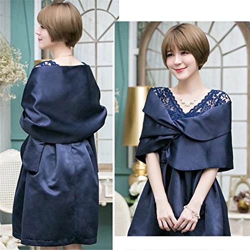 Creative Women Satin Wedding Formal Shawl Sheer Party Evening Wrap Scarf4