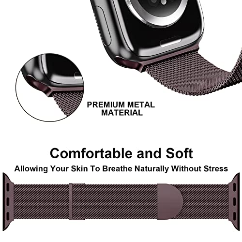 Higgs Strap Compatible with Apple Watch Straps 42mm 46mm 45mm 44mm 41mm 40mm 38mm 49mm for Women Men Dual Magnetic Adjustable Metal Band for iWatch Series 11 10 9 8 7 6 5 4 SE Ultra 3 2 1 - Image 2