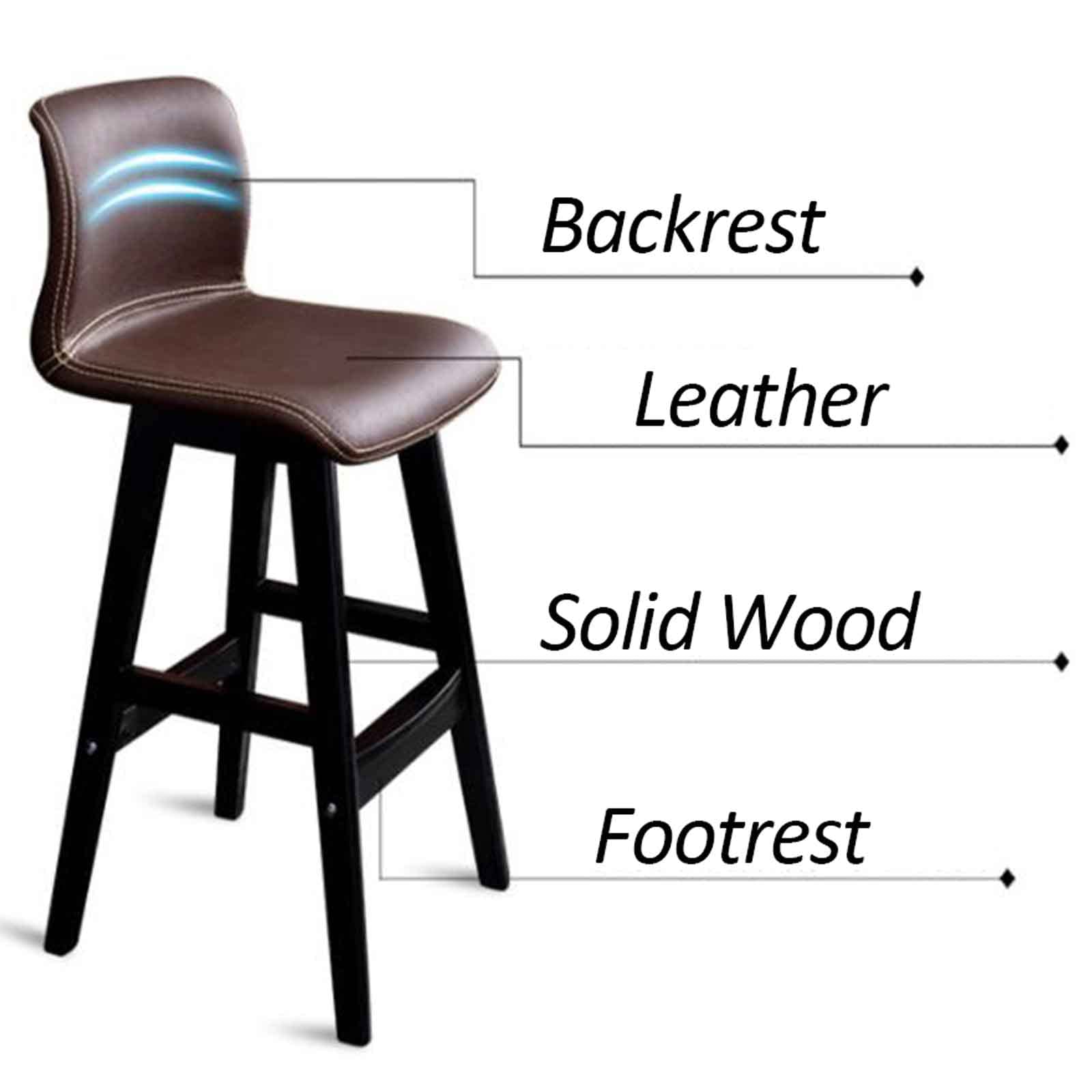 Barhocker Designer Barstuhl Hocker Tresenhocker Bistrohocker Fußstütze