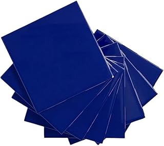 Tenedos 4 x 4.25 Inches Glossy Ceramic Tile – Box of 10 Pieces, Ideal fo...