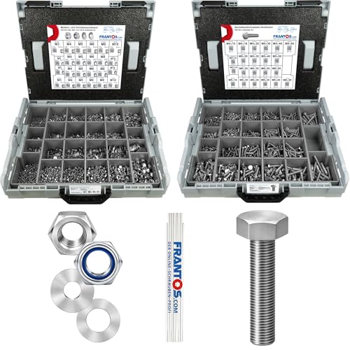 Mallette vis tête hexagonale inox A2 FRANTOS pour organiser votre atelier mécanique
