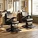 Hicomony Barber Salon Chair, Barber Chairs for Barbershop Reclining Salon Chairs for Hair Stylist Hair Chair Professional Hydraulic for Home, Black