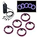 Produktbild COVVY Wasserdicht Flexibel 5 * 1Meter Neon Beleuchtung Lichtschlauch Leuchtschnur EL Kabel Wire mit 3 Modis für Disco Party Kinder Halloween Kostüm Kleidung Weihnachtsfeiern (Lila)