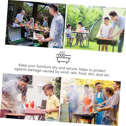 Housse de protection table de jardin et barbecue face aux intempéries - 4