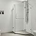 VIGO VG6062CHCL36 34.13" -34.13" W -73.38" H Frameless Hinged Neo-angle Shower Enclosure with Clear 0.38" Tempered Glass and Stainless Steel Hardware in Chrome Finish with Reversible Handle?