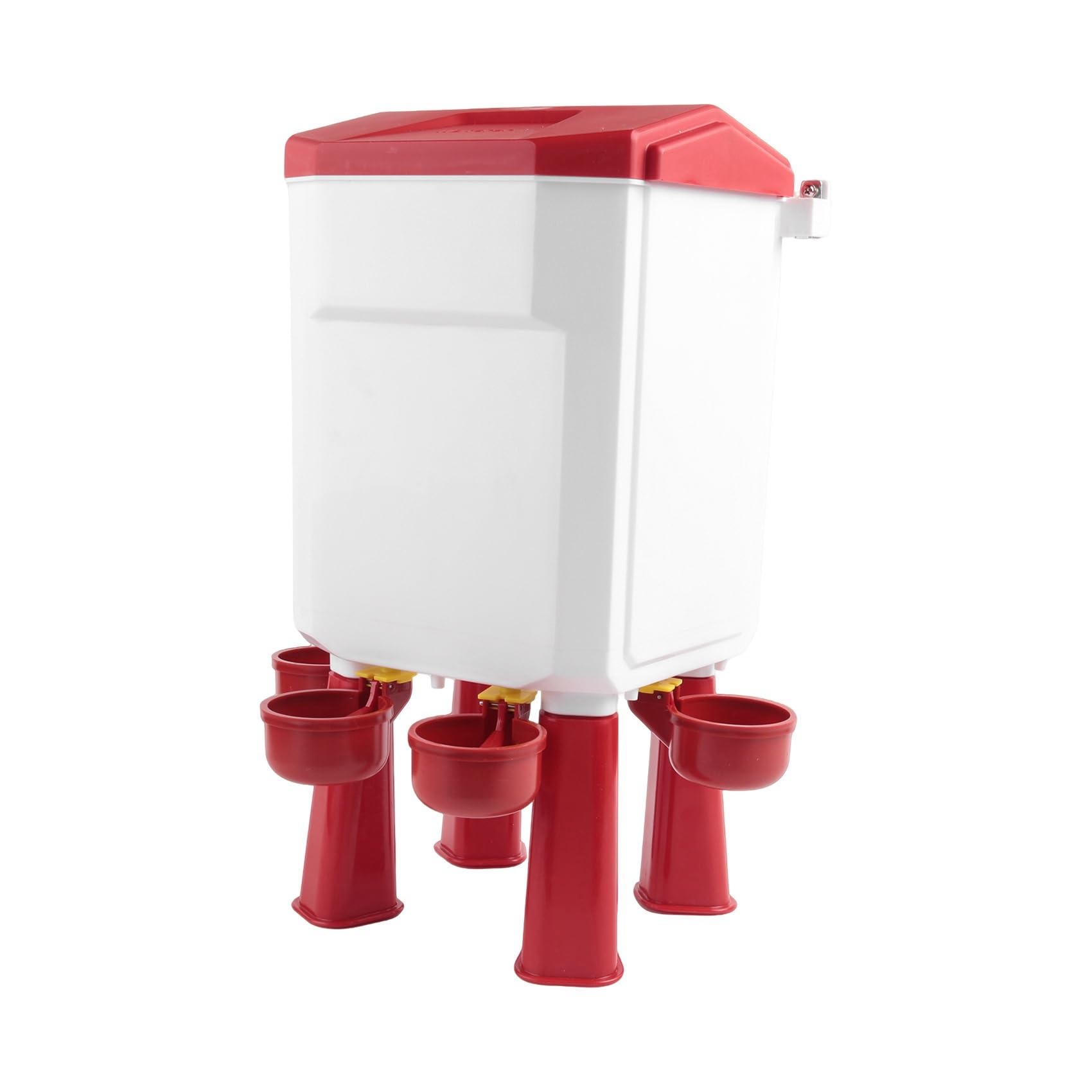 2X Bebedero Colgante para Pollos, Bebedero de Plástico para de Corral, Patas Desmontables para Pollos, Pavos, Gansos, Patos y Palomas, 7 L