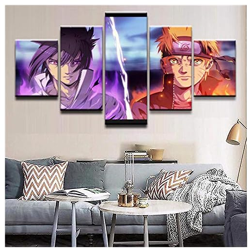 Cuadro En Lienzo Decoracion 5 Piezas Hd Imagen Impresiones En Lienzo Pintura Personalizada De Anime Lienzo Grandes Xxl Murales Pared 5 Paneles De Pinturas De Obras De Arte Moderno
