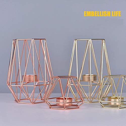 Fun Express - Iridescent Scallop Trim Candle Holders for Wedding - Home Decor - Candles and Candle Accessories - Candle Holders & Accessories - Wedding - 6 Pieces