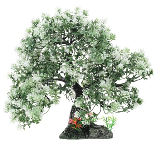 Luxshiny 魚タンク装飾用オーナメント 水族館景観ツリー 人工水草シミュレ