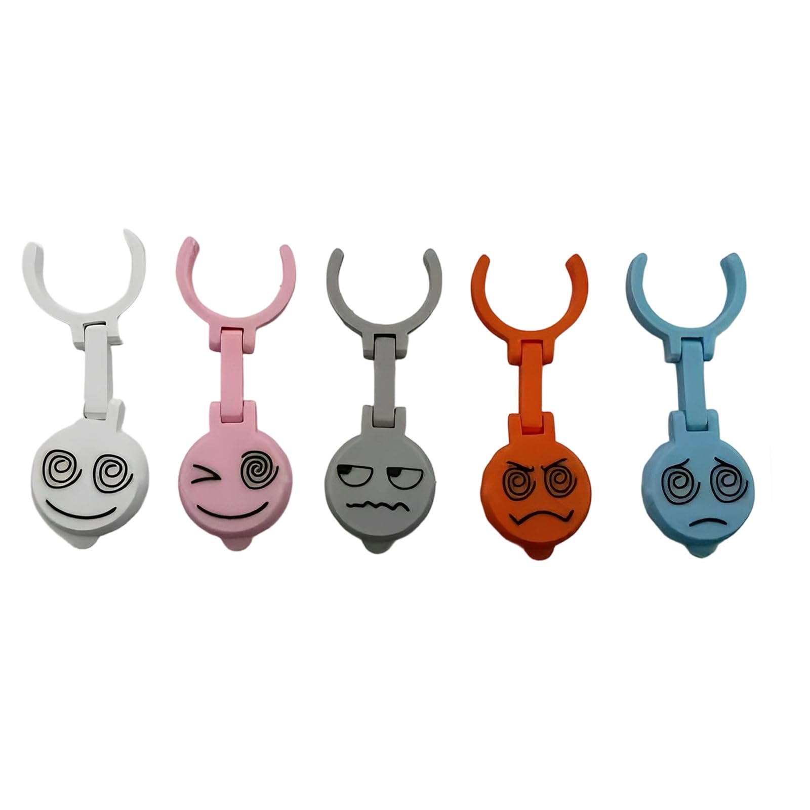 Limtula Bottle Marker Charm with Face Face Clip Design Alloy Drink Identifier for Party Glasses and Daily Use Charm