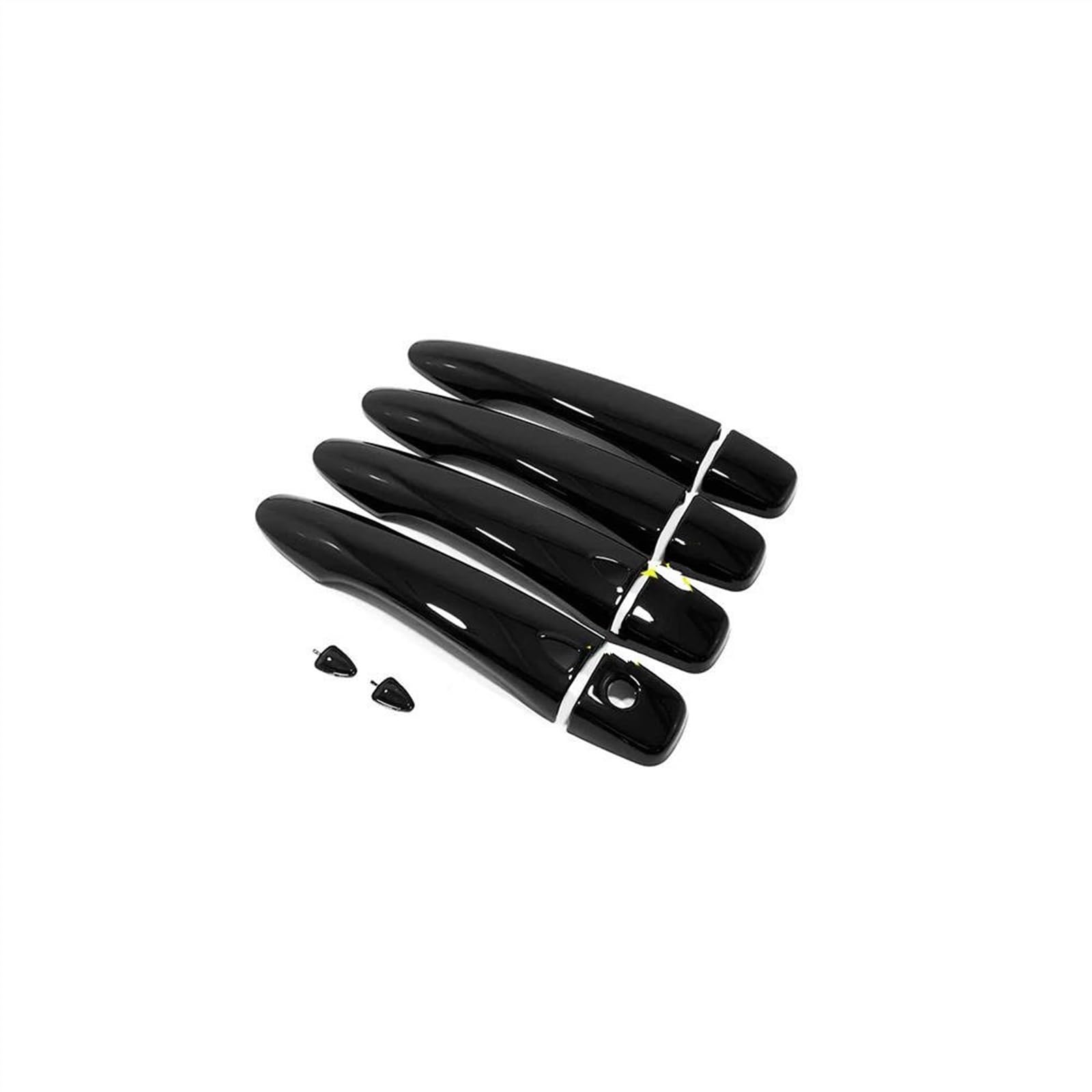 Kjhopy Black Car Exterior Door Handles Decorative Sticker For Qashqai J11 For Murano Z52 For Maxima Pulsar C13 For Kadjar 15-18 Exterior Door Handle(Black)