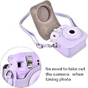 Careflection Protective & Portable Case Compatible with Fujifilm for Instax Mini 12 Instant Camera with Accessories Pocket and Adjustable Strap (Purple) gallery image