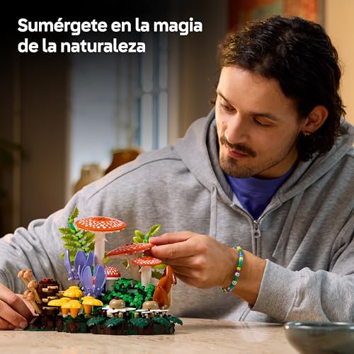 Miniatura 3 de LEGO Botanicals Setas del Bosque – Kit de Construcción con Plantas Artificiales: Setas Rojas y Flores Artificiales – Decoración para Salón y Dormitorio – Regalo de Manualidades para Adultos – 11505
