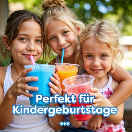 Belissia Slush Eis Sirup 4x250ml Konzentrat | Blaubeer, Cola, Waldmeister, Erdbeer | sehr ergiebig in knalligen Farben (1:5) | Glycerin frei – für Slush-Eis - Maschinen & Wassereis – Bild 5