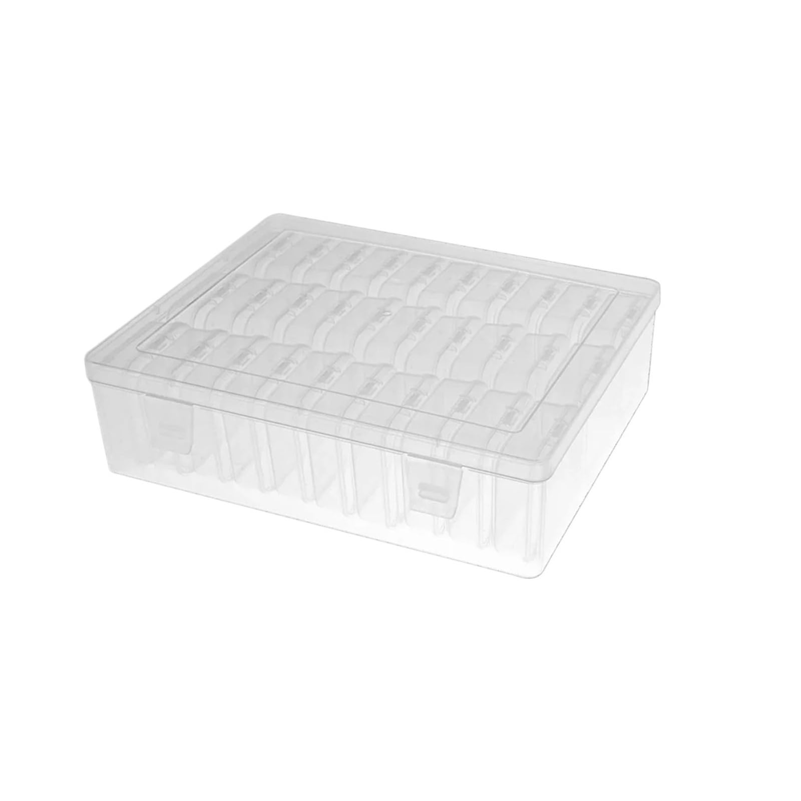 Generico 30 scatole organizer in plastica trasparente con strass for perline/gioielli