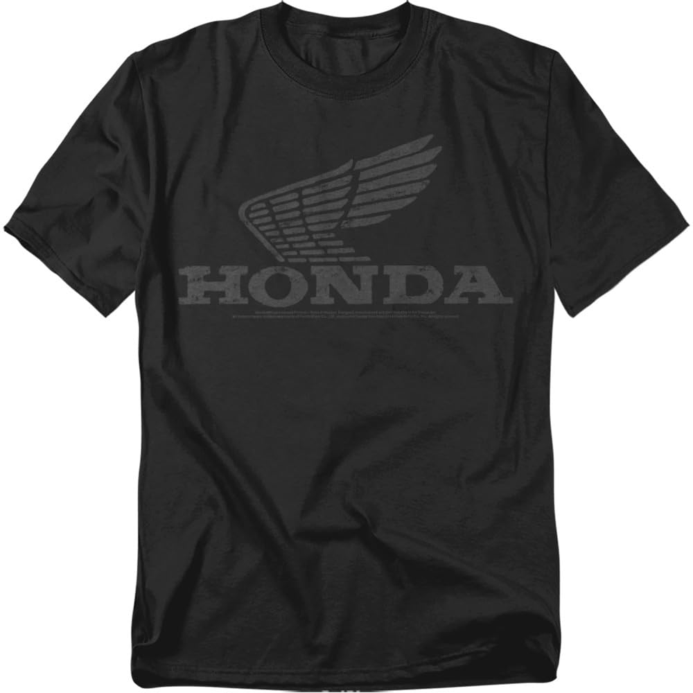 Honda Vintage Wing T-Shirt (Wing - Black)