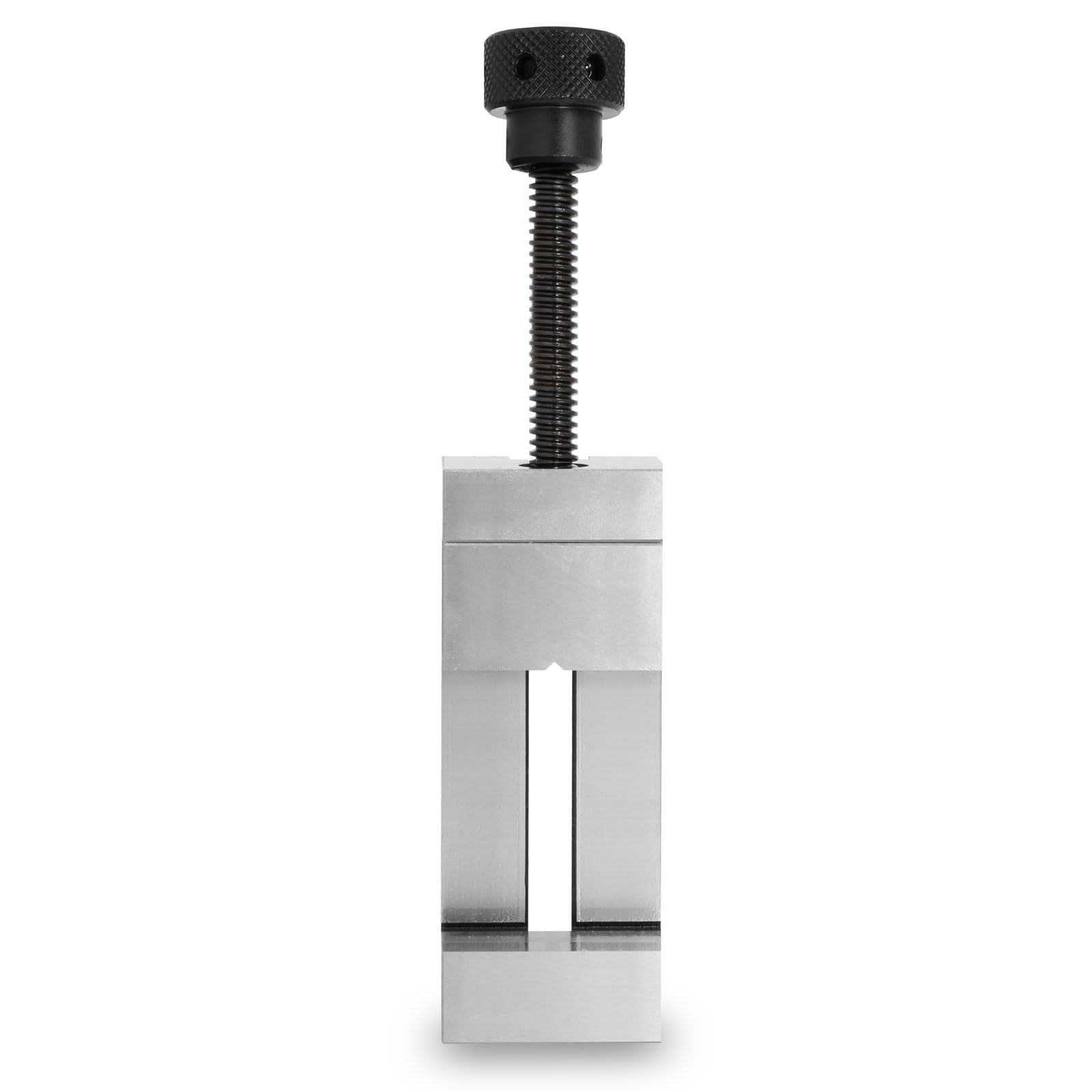 EBERTH Etau de précision avec broche, largeur des mors 100mm, force de serrage maximale 125mm, hauteur des mors 45mm, en acier robuste, professionnel, pour divers travaux, étau d'atelier