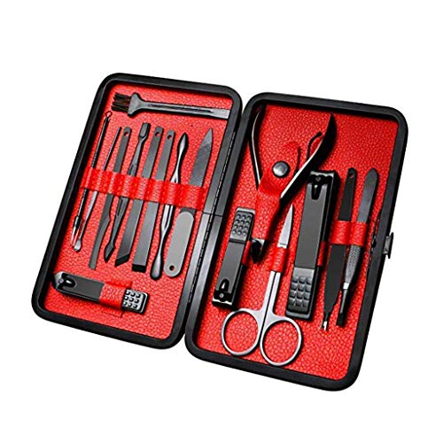 DIPOLA Edelstahl Mitesser Gesichts Akne Spot Nagelknipser Scherenset Set Nägel Art.-Nr. (Mehrfarbig 2(16 Stücke), Eine größe)