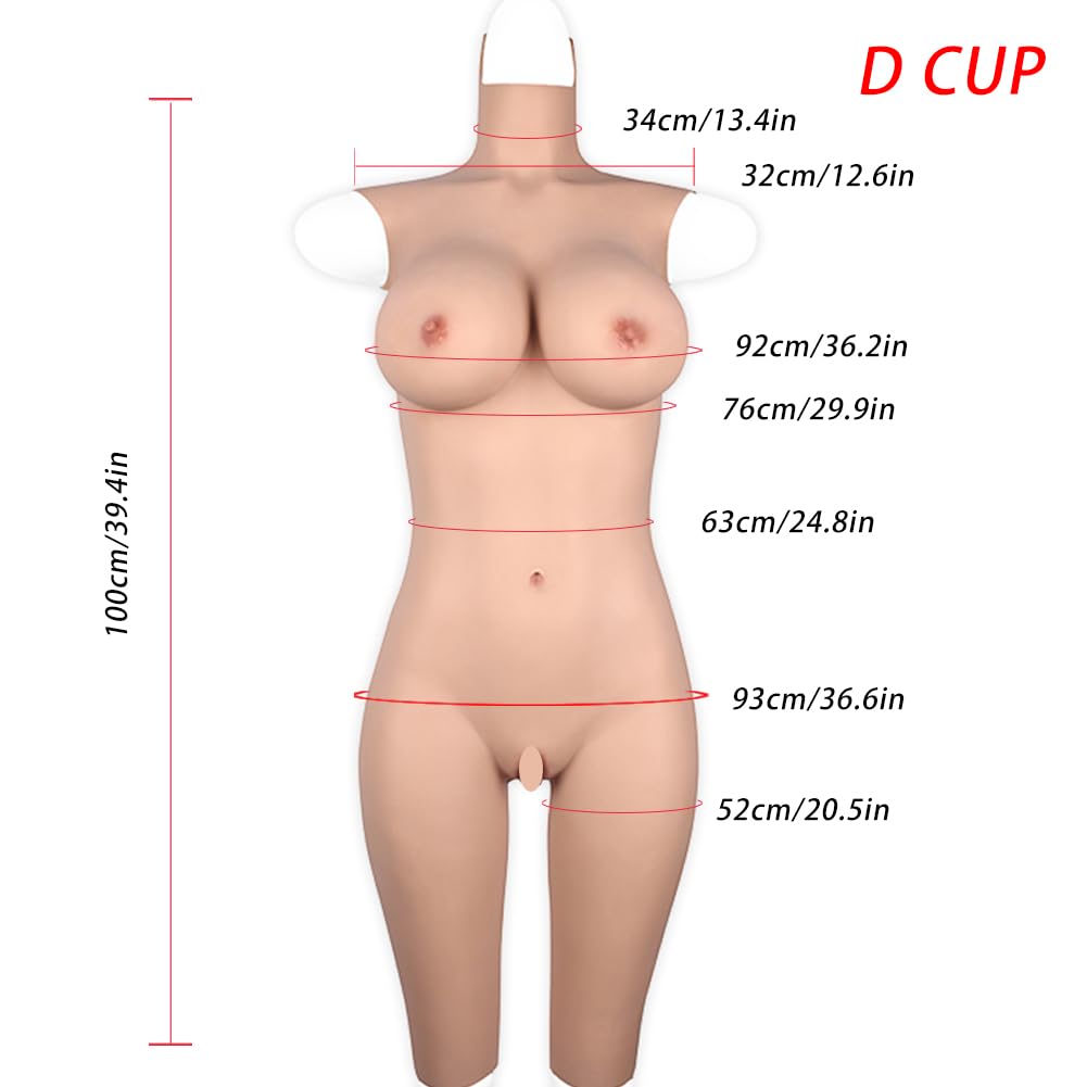 Bodysuit En Silicone Anzi - Formes Mammaires Et Culotte Intégrée Pour Travesti, Taille XL, Neuf Avec étiquettes