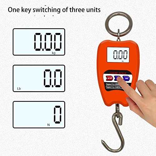 Báscula digital industrial mini 200Kg naranja miniatura 2