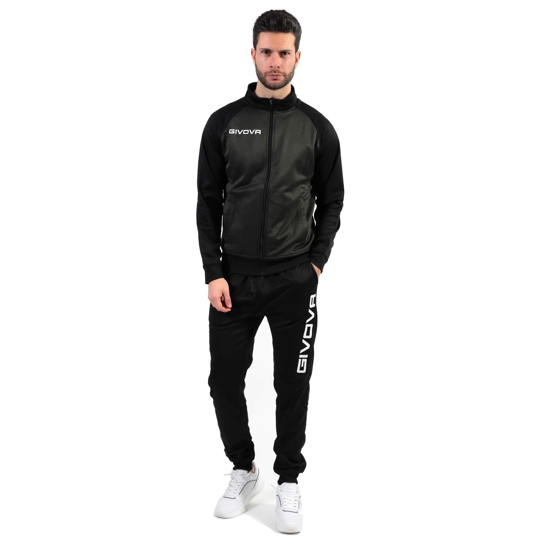 Givova Cuba Tracksuit, Army Green/Black, XL