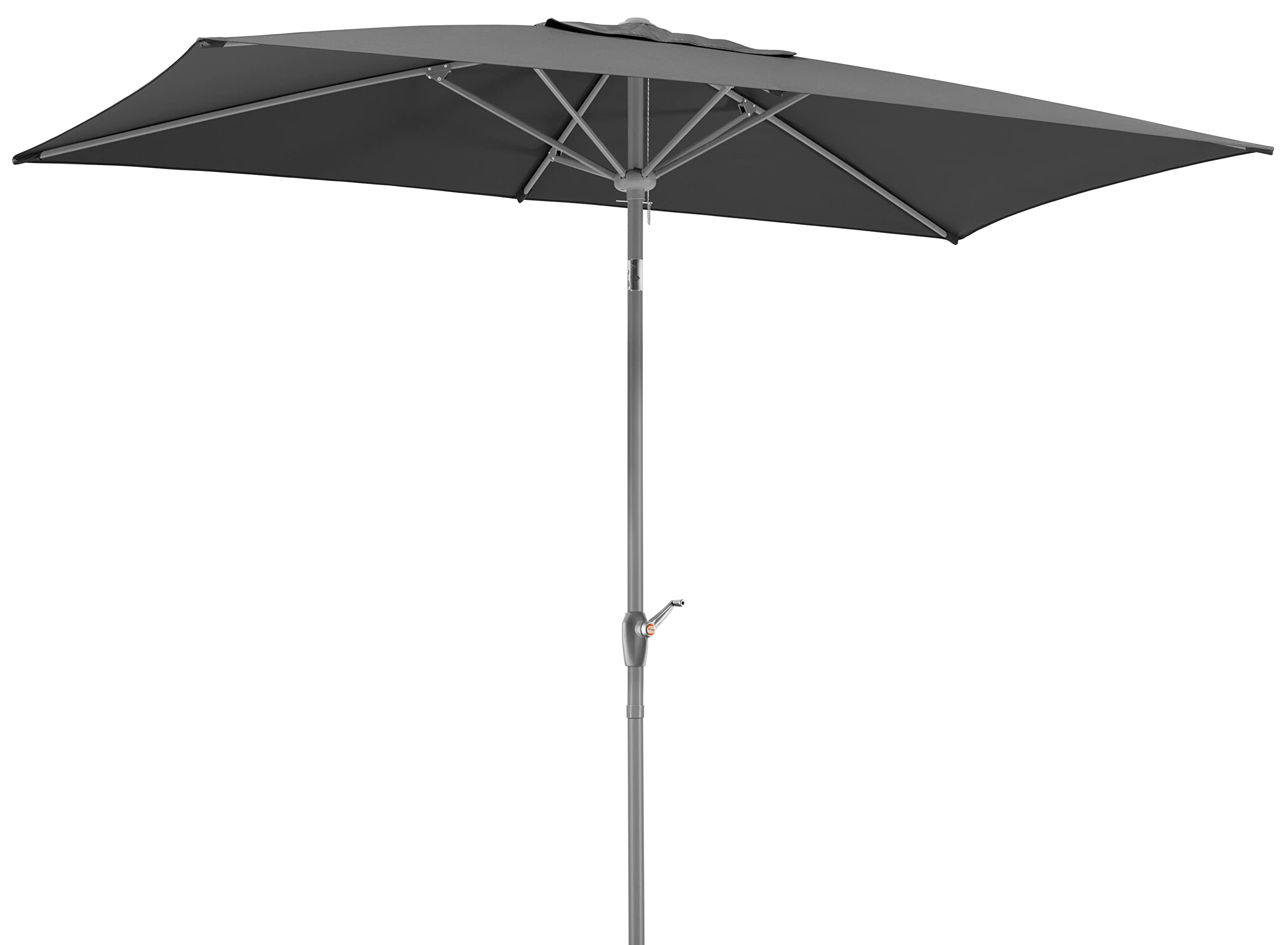 Schneider-Schirme Sonnenschirm Porto, anthrazit, 300 x 200 cm rechteckig, 643-15, Gestell Stahl, Bespannung Polyester, 6.7 kg
