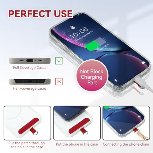 Image of VVAAGG Cell Phone Lanyard for iPhone: Crossbody Phone Strap Adjustable Neck Wrist Strap Anti Theft Long Lanyard Travel Essential for Women Most iPhone and Android Smartphones