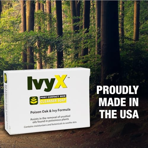 Image of CoreTex Ivy X Post-Contact Poison Ivy Cleanser Soap Bar (Large) - 3oz Bar of USA-Made Relief Soap to Remove the Itch Before it Starts - Also Works on Poison Oak & Sumac Oils