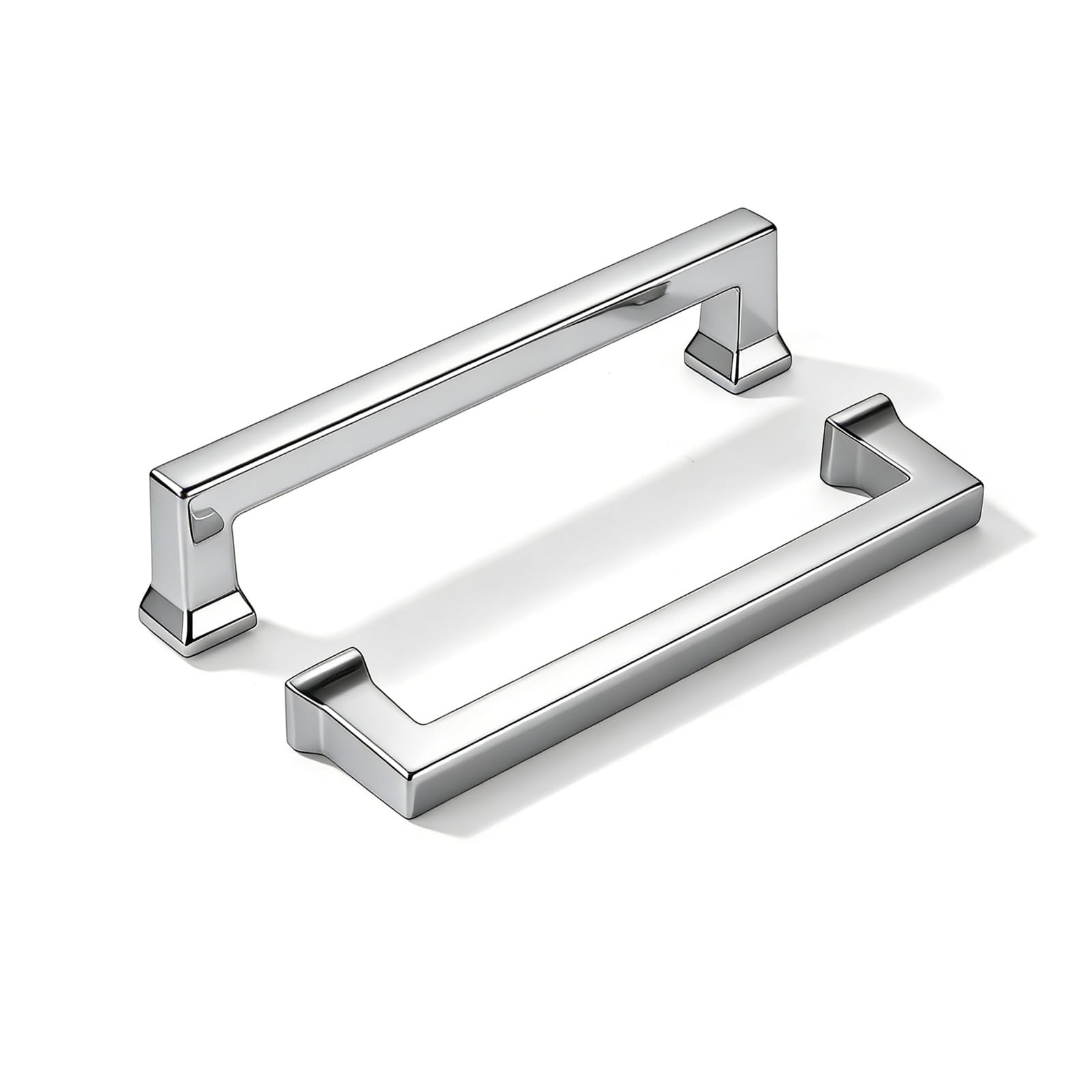 KHTUMEWARE-80414 Polished Chrome Cabinet Pulls CTC 4 in (102 mm) 10-Pack